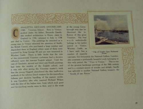 Famous Works of Art Cigarette Card Album Professor Edward Rosworth