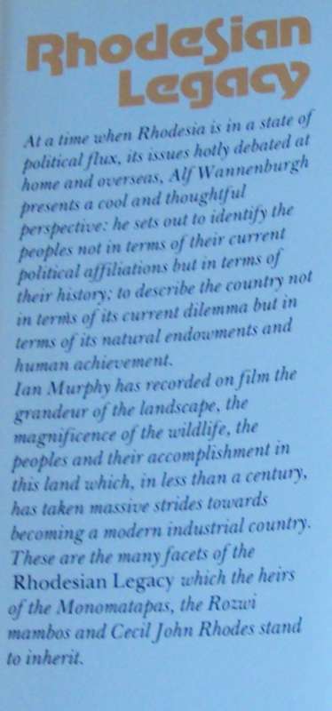 Rhodesai Legacy Ian Murphy Alf Wannenburg