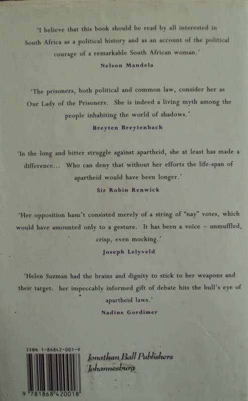 In No Uncertain Terms: A South African Memoir Helen Suzman