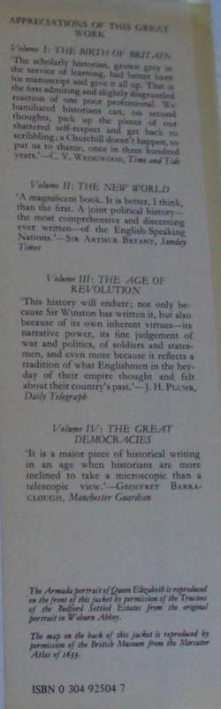 A History of the English-Speaking Peoples Volumes 1 - 4  Winston S Churchill