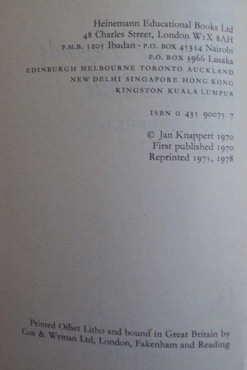 Myths & Legends of the Swahili   Jan Knappert