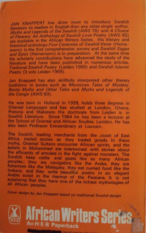 Myths & Legends of the Swahili   Jan Knappert