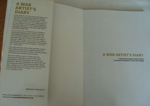 A War Artists Diary  Peter Badcock - Signed copy