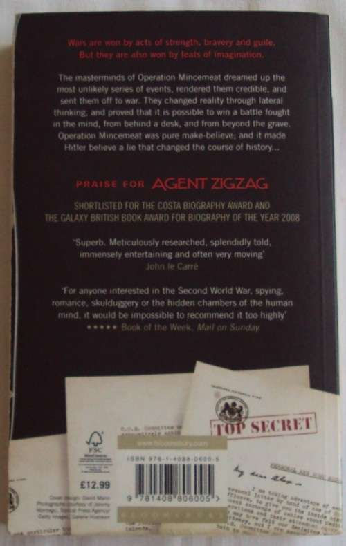 Operation Mincemeat The True Story That Changed The Course of World War II  Ben Macintyre