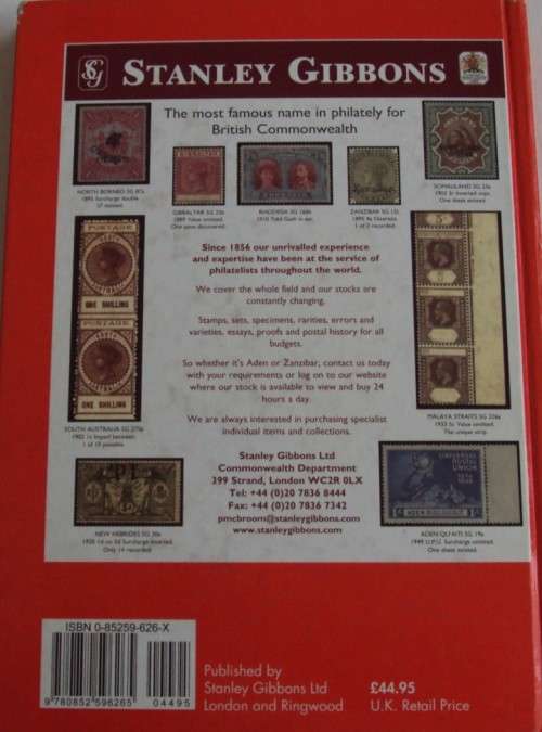 Stanely Gibbons Stamp Catalogue Commonwealth & British Empire Stamps 1840  1952