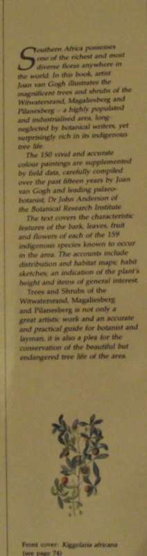 Trees & Shrubs of the Witwatersrand Magaliesberg & Pilanesberg Joan Van Goch & John Anderson Signed