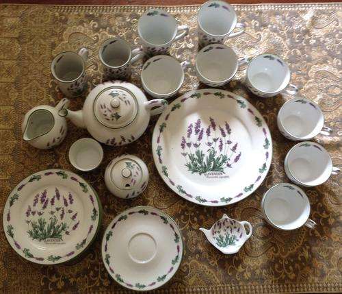 Wiesenthal Classic White (No 2142) Lavender Tea Service