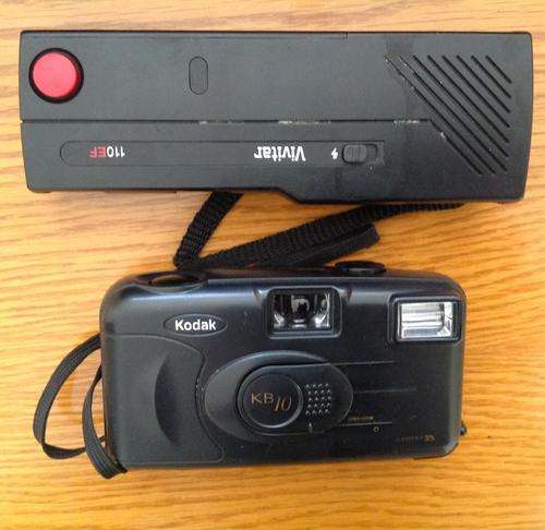 Vintage Kodak KB-10 & Vivitar 110 EF Cameras
