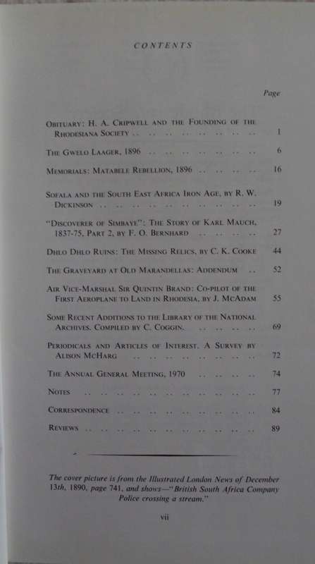 10 Rhodesiana Journals - The Rhodesiana Society