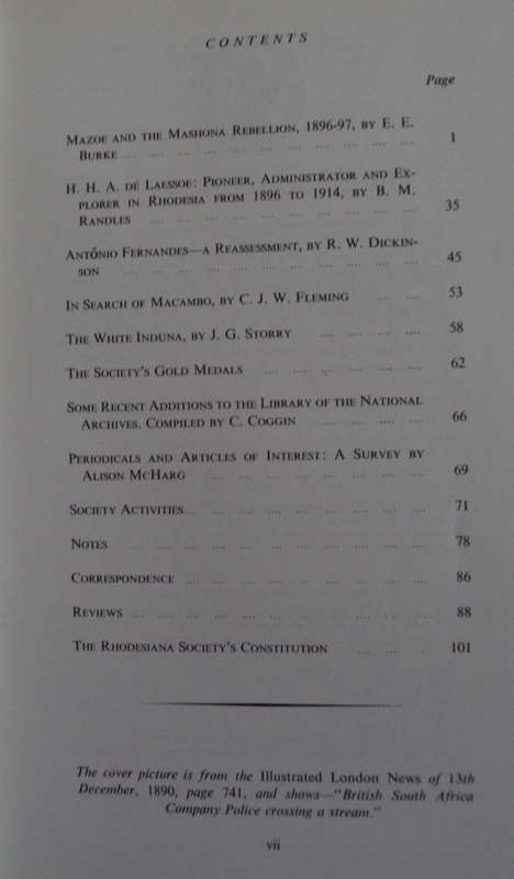 10 Rhodesiana Journals - The Rhodesiana Society
