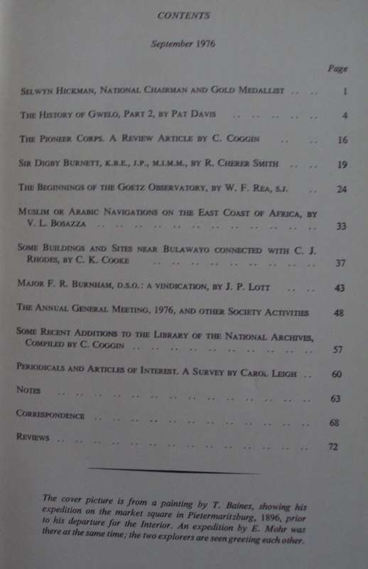 10 Rhodesiana Journals - The Rhodesiana Society