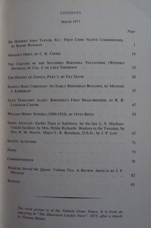 10 Rhodesiana Journals - The Rhodesiana Society