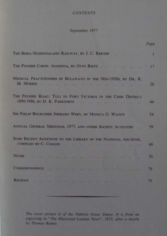 10 Rhodesiana Journals - The Rhodesiana Society