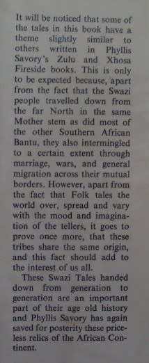 Swazi Fireside Tales Phyllis Savory. Illustrated by Jillian Hume