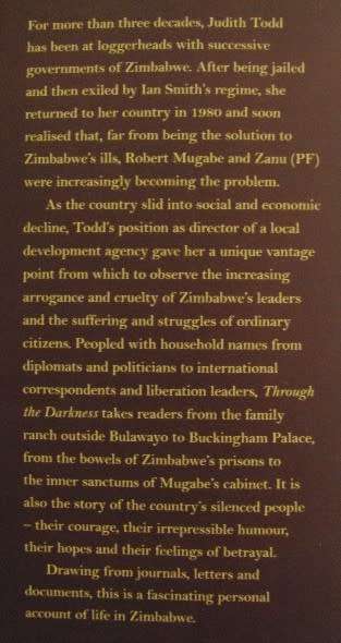 Through the Darkness A Life in Zimbabwe  Judith Garfield Todd