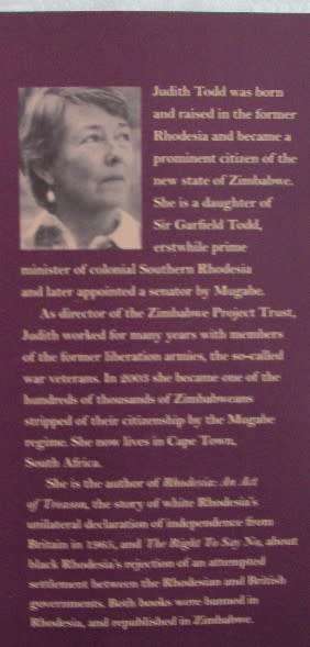 Through the Darkness A Life in Zimbabwe  Judith Garfield Todd