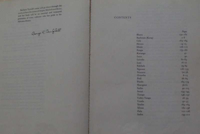 Tribal Peoples of Southern Africa  Signed  Barbara Tyrrell