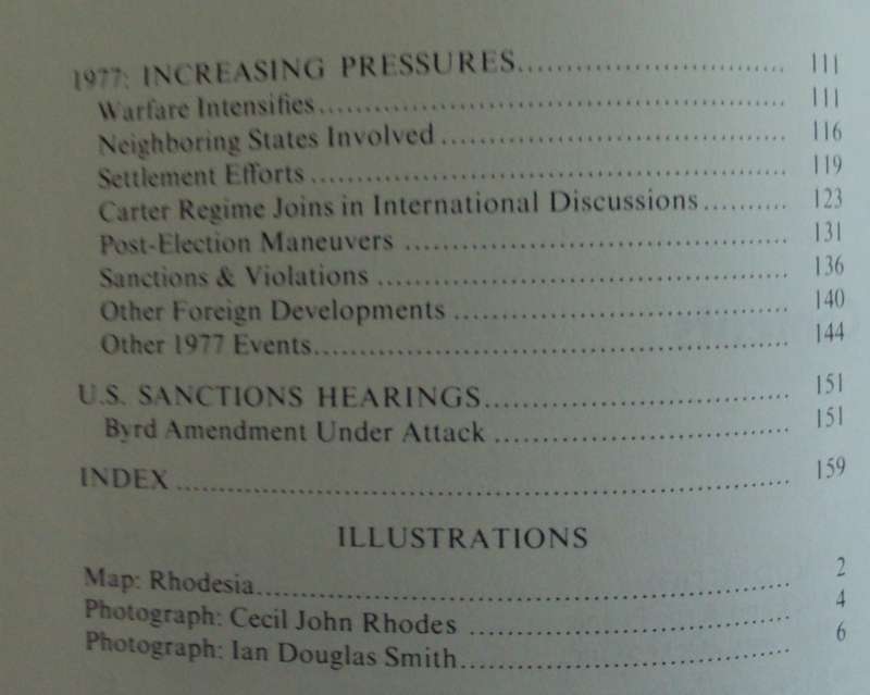 Rhodesia / Zimbabwe 1971-77 Lester A Sobel