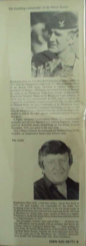 Selous Scouts Top Secret War Author: Lt. Col. Ron Reid Daly as told to Peter Stiff