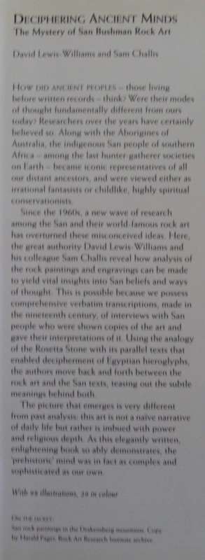 Deciphering Ancient Minds The Mystery of San Bushman Rock Art David Lweis Williams & Sam Challis