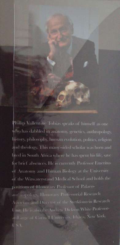 Tobias Into The Past A Memoir  Philip Tobias