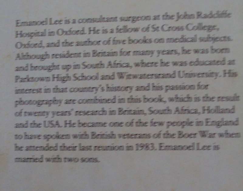 To The Bitter End A Photographic History of the Boer 1899 -1902 Emanoel Lee