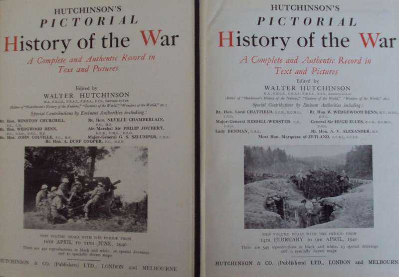 Hutchinsons Pictorial History of the War (WW2) A Complete & Authentic Record in Text & Pictures