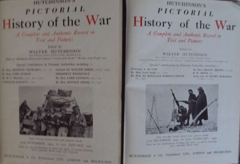 Hutchinsons Pictorial History of the War (WW2) A Complete & Authentic Record in Text & Pictures