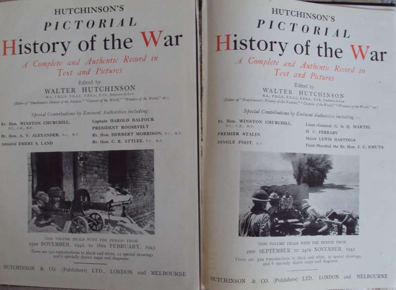 Hutchinsons Pictorial History of the War (WW2) A Complete & Authentic Record in Text & Pictures