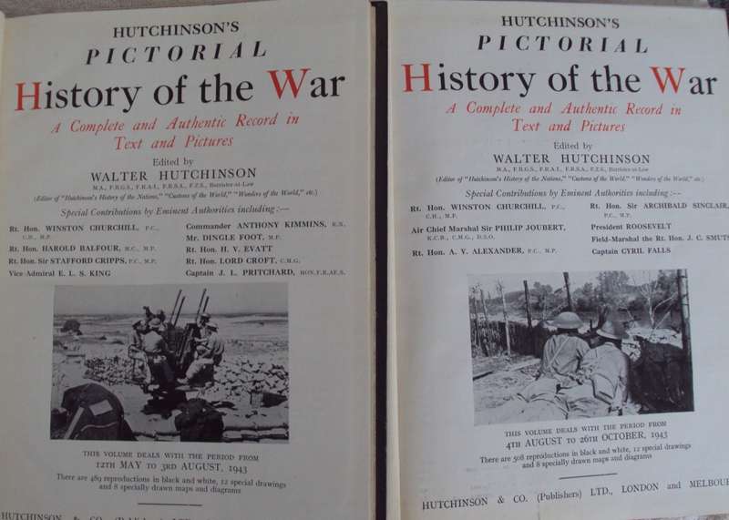 Hutchinsons Pictorial History of the War (WW2) A Complete & Authentic Record in Text & Pictures