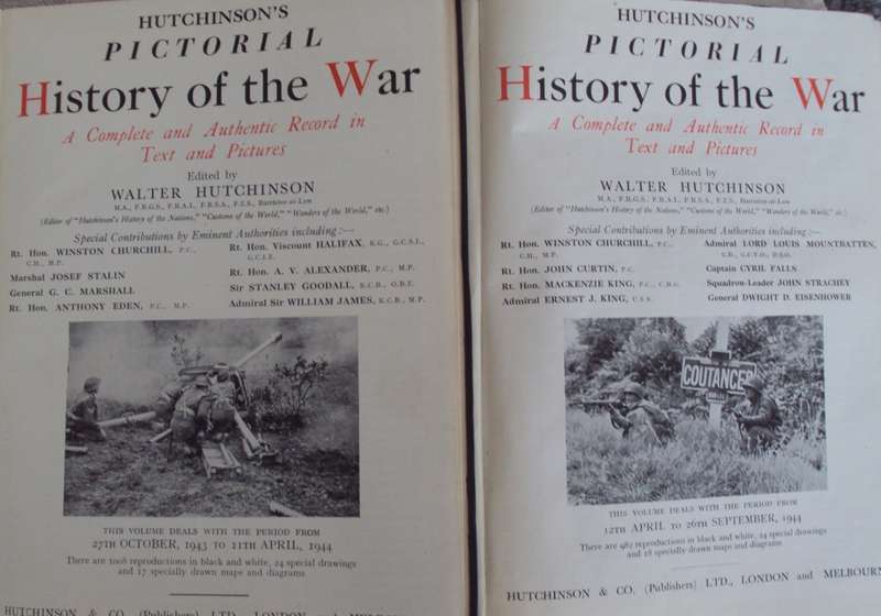 Hutchinsons Pictorial History of the War (WW2) A Complete & Authentic Record in Text & Pictures