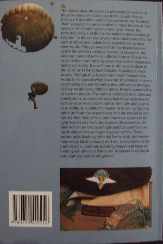 Parabat  Personal accounts of paratroopers in in combat situations in South Africas history