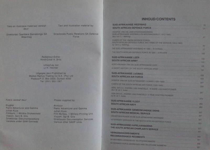 Suid-Afrikaanse Weermag Oorsig | South African Defence Force Review   Kmdt/Cmdt A. Britz