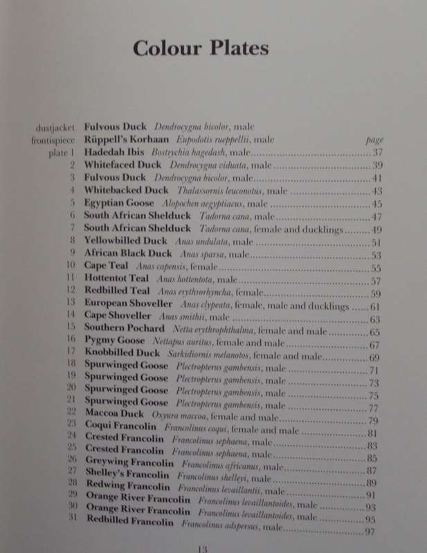 Gamebirds & Waterfowl of Southern Africa  Claude Gibney Finch-Davies