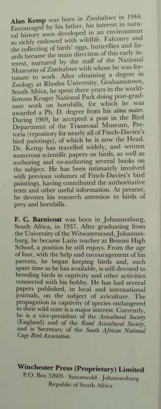 Gamebirds & Waterfowl of Southern Africa  Claude Gibney Finch-Davies