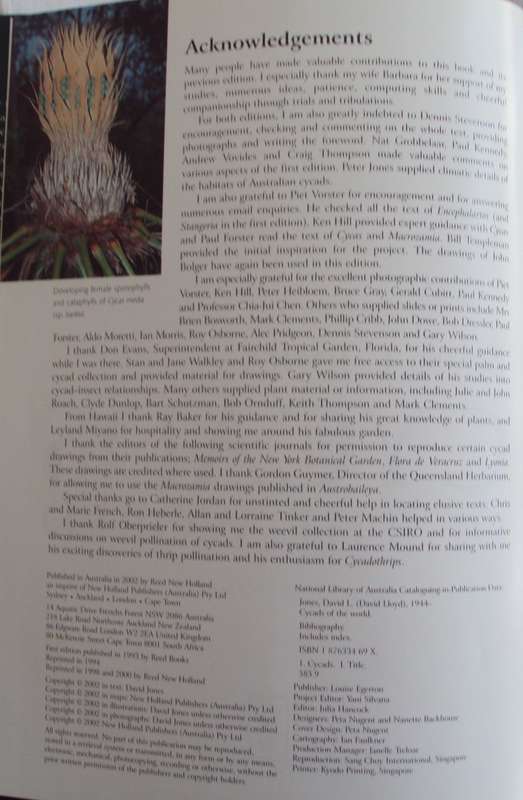 Cycads of the World Ancient Plants in Todays World David L Jones
