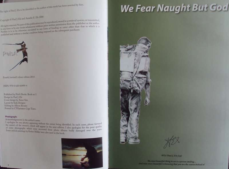 We Fear Naught But God Signed by the author Pictorial Edition of the South African Special Forces