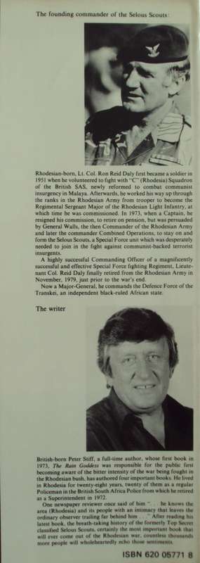 Selous Scouts Top Secret War Author: Lt. Col. Ron Reid Daly as told to Peter Stiff