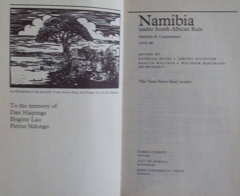 Namibia under South African Rule Mobility & Containment 1915  46