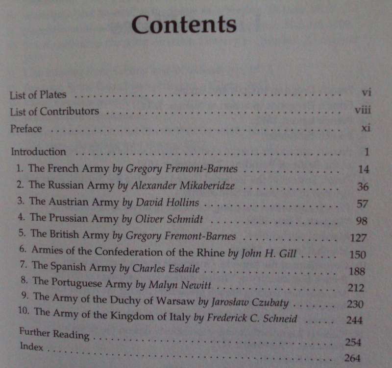 Armies of the Napoleonic Wars Gregory Fremont-Barnes