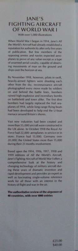 Janes Fighting Aircraft of World War I & World War II  Two Volumes