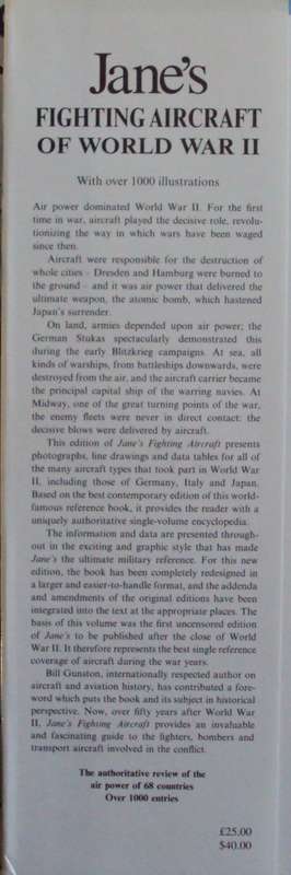 Janes Fighting Aircraft of World War I & World War II  Two Volumes