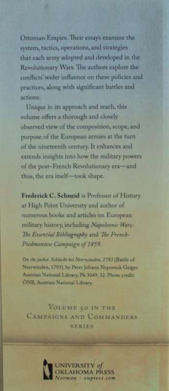 European Armies of the French Revolution 1789-1802  Frederick C Schneid