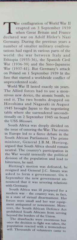 South Africa in World War II A Pictorial History John Keene