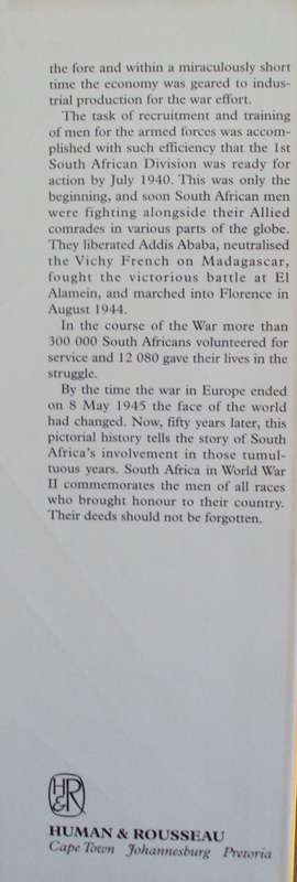 South Africa in World War II A Pictorial History John Keene
