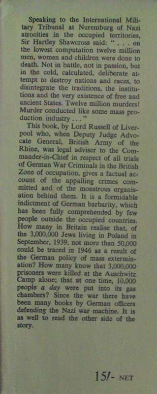 The Scourge of the Swastika A Short History of Nazi Crimes Lord Russell of Liverpool
