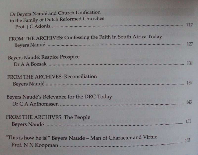 The Legacy of Beyers Naude