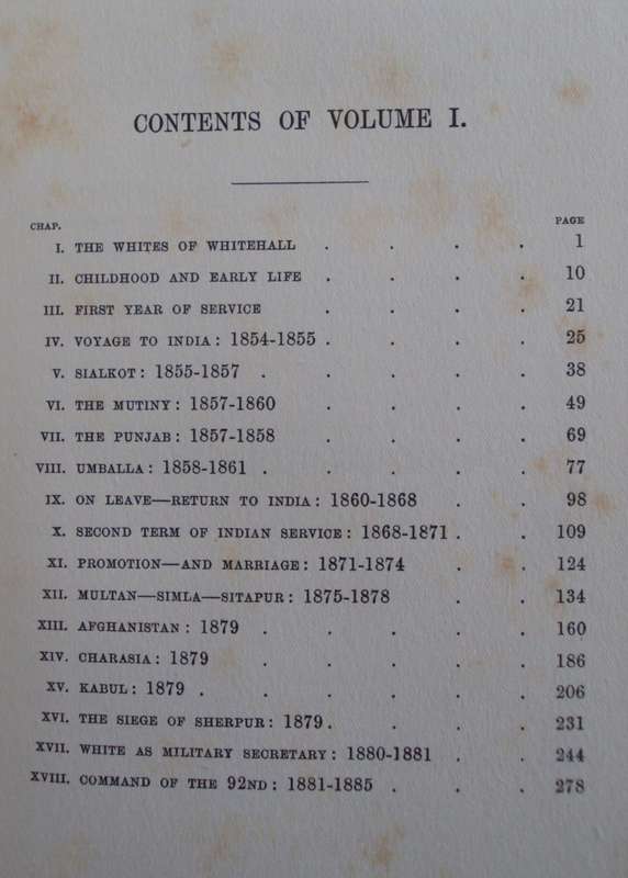 Field Marshal Sir George White  2 Volumes  Sir Mortimer Durand