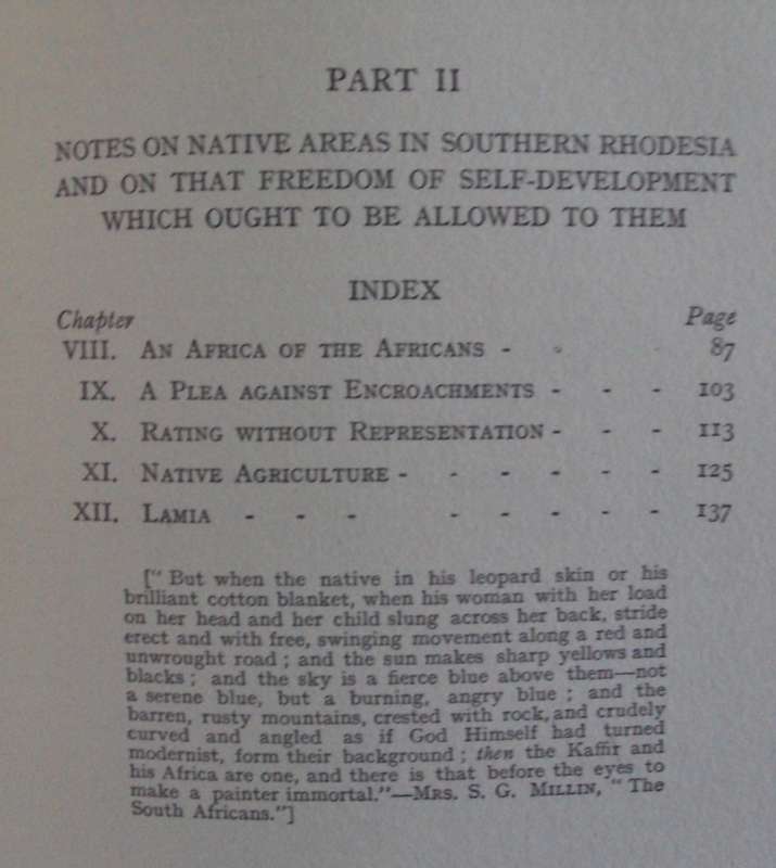 An Africa for Africans Plea on behalf of Territorial Segregation Areas & of their Freedom