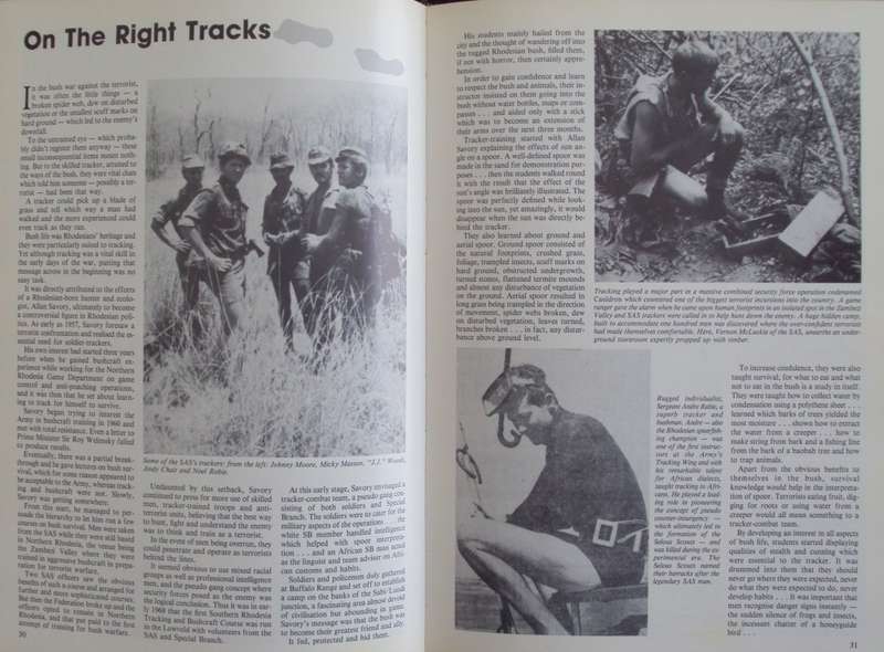 The Elite Rhodesian Special Air Service Pictorial  Barbara Cole